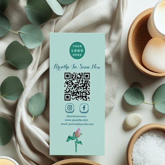 Mint Green Marketing Luxe Branding, Social Media Visitekaartje