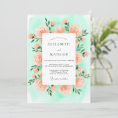 Mint Green Marvelous Spring Wedding Kaart (Staand voorkant)