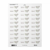 Mint Green Mason Jars Wedding Address Label (Full Sheet)
