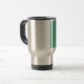 Mint Green met faux glitter Reisbeker (Voorkant links)