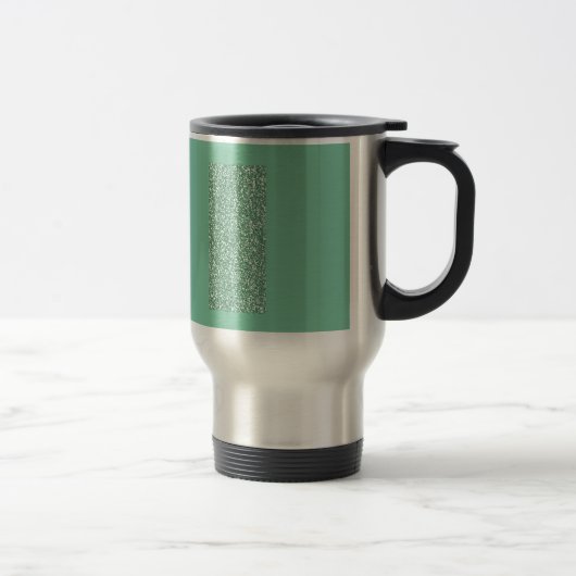 Mint Green met faux glitter Reisbeker (Rechts)