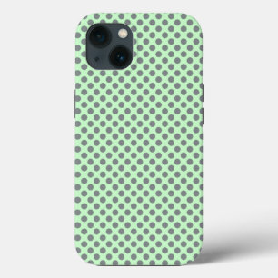 Mint Green met Gray Polka Dots van Shirley Taylor Case-Mate iPhone Case