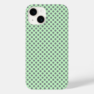 Mint Green met Gray Polka Dots van Shirley Taylor Case-Mate iPhone 14 Hoesje