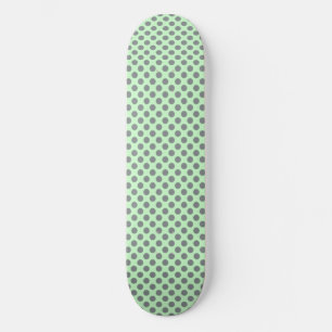Mint Green met Gray Polka Dots van Shirley Taylor Persoonlijk Skateboard