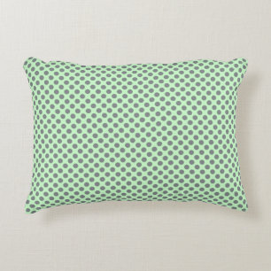 Mint Green met grijze pokadots van Shirley Taylor Decoratief Kussen