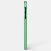Mint Green Metal Kijk Handgeschreven Naam Glitter Case-Mate iPhone Case (Achterkant/links)
