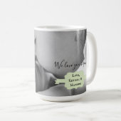 Mint Green Minimalist Photo Coffee Mu Koffiemok (Voorkant rechts)