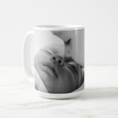 Mint Green Minimalist Photo Coffee Mu Koffiemok (Voorkant links)