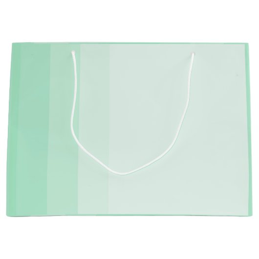 Mint Green Modern Elegant Sjabloon Trendy Groot Cadeauzakje (Voorkant)