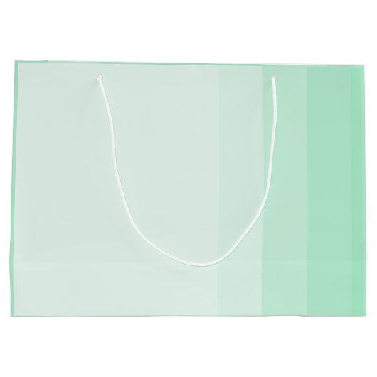 Mint Green Modern Elegant Sjabloon Trendy Groot Cadeauzakje (Achterkant)