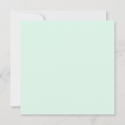 Mint Green Modern Sjabloon Calligraphy Script (Achterkant)