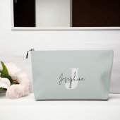 Mint Green Moderne Minimalistische Monogrammed Etui