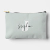 Mint Green Moderne Minimalistische Monogrammed Etui (Voorkant)