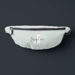 Mint Green Moderne Minimalistische Monogrammed Heuptasje<br><div class="desc">Mint Green Modern Minimalistisch Monogrammatisch ontwerp.</div>