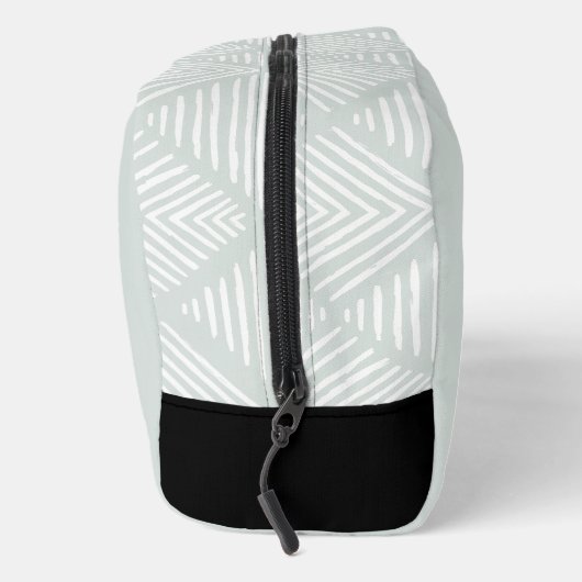 Mint Green Moderne Minimalistische Monogrammed Toilettasje (Rechts)