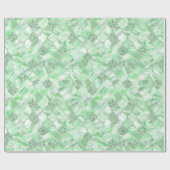 Mint Green Moroccan Quatrefoil Pattern Cadeaupapier (Vlak)