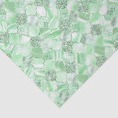 Mint Green Moroccan Quatrefoil Pattern Tissuepapier (Detail)