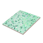 Mint Green Mosaic Tegeltje (Zijkant)