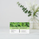 Mint Green Naturopath Appointment Visitekaartje Afsprakenkaartje (Staand voorkant)