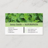 Mint Green Naturopath Appointment Visitekaartje Afsprakenkaartje (Voorkant)
