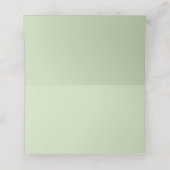 Mint Green Nautical Anchor Reception Place Card Plaatskaartje (Binnenkant ongevouwen)