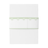 Mint Green Nautical Anchor Uitnodigingen Wikkel (Achterkant Voorbeeld)