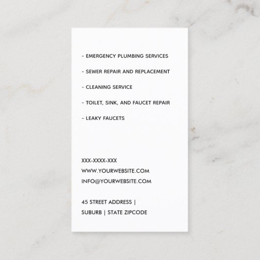 MINT GREEN NAVY LOODGIETERSSERVICE LEIDINGEN LOODG VISITEKAARTJE (Achterkant)