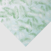 Mint Green Ombre Tropical Leaves Tissuepapier (Detail)
