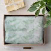 Mint Green Ombre Tropical Leaves Tissuepapier (Geschenk)