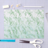 Mint Green Ombre Tropical Leaves Tissuepapier (Craft)