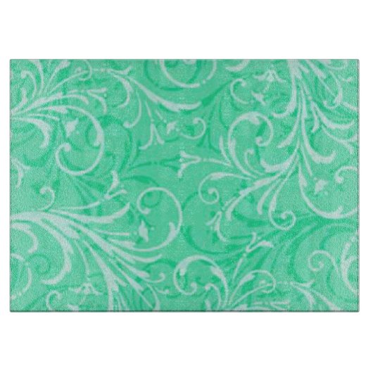 Mint Green Ornamental Cutting Board Snijplank (Voorkant)