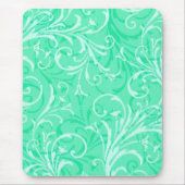 Mint Green Ornamental Muismat (Voorkant)
