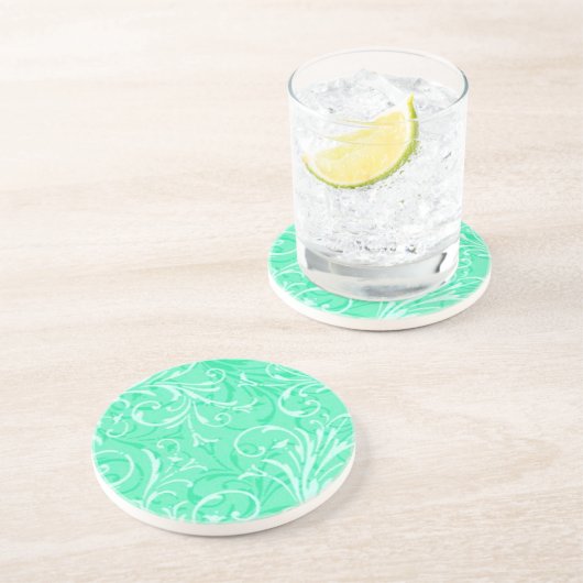 Mint Green Ornamental Onderzetter (Zijkant)