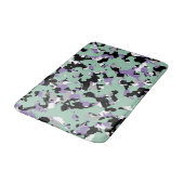 Mint Green & Paars Camouflage Camo Print Badmat (Gekanteld)