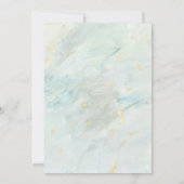 Mint Green Paars Floral Butterfly 80th Birthday Kaart (Achterkant)