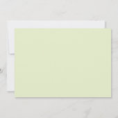 Mint Green Paars Floral Formele Uitnodigingen (Achterkant)
