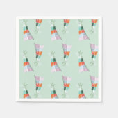 Mint Green Party Pet Birthday Servet (Voorkant)