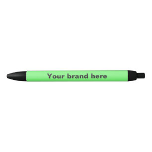 Mint green pas marketingproducten aan zwarte inkt pen