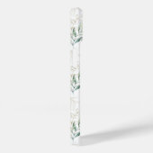 Mint Green Pastel Floral Greenery Pattern Case-Mate iPhone Case (Achterkant / Rechts)