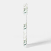 Mint Green Pastel Floral Greenery Pattern iPhone Hoesje (Rechterkant)