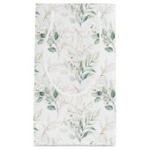 Mint Green Pastel Floral Greenery Pattern Klein Cadeauzakje (Voorkant)