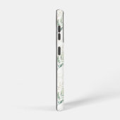 Mint Green Pastel Floral Greenery Pattern Samsung Galaxy Hoesje (Rechterkant)