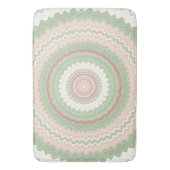 Mint Green Pink Mandala Badmat (Voorkant Verticaal)