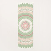 Mint Green Pink Mandala Yogamat (Achterkant)