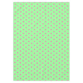 Mint Green Pink Polka Dots Tafelkleed (Voorkant)