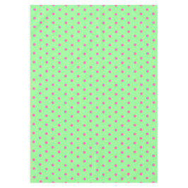 Mint Green Pink Polka Dots Tafelkleed