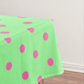 Mint Green Pink Polka Dots Tafelkleed (Voorbeeld)