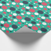Mint Green Pink Pots Gift Paper Cadeaupapier (Hoek)