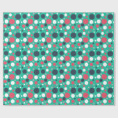 Mint Green Pink Pots Gift Paper Cadeaupapier (Vlak)