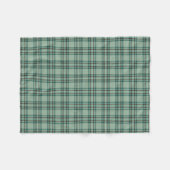 Mint Green Plaid Kelly Tartan Fleece Deken (Voorkant (Horizontaal))